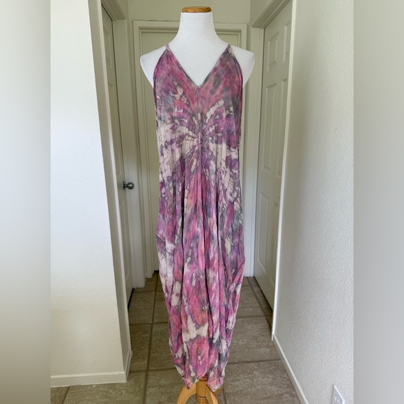 Harem Tie Dye Dress - Picture 1 of 12